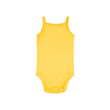 lupilu® Baby Mädchen Sommerset, 3-teilig, aus reiner Bio-Baumwolle (weiß/gelb/navy, 86/92) - B-Ware neuwertig