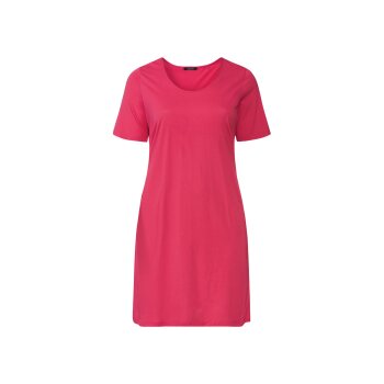 esmara® Damen Kleid mit Baumwolle und Rundhalsausschnitt (rot, XL (48/50)) - B-Ware neuwertig
