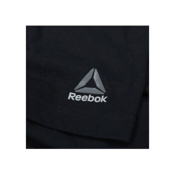 Reebok Herren T-Shirts, 2 Stück, mit Baumwoll (schwarz, L) - B-Ware neuwertig