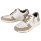 Damen Sneaker Footflexx, Gr. 38, weiß/beige - B-Ware neuwertig