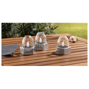 LIVARNO home LED Solarleuchten / Tischleuchten, 3 Stück (Solar LED Lampe 3er Set) - B-Ware neuwertig