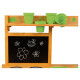 Playtive Outdoorküche für Kinder, Spielküche aus Echtholz - B-Ware Transportschaden Kosmetisch