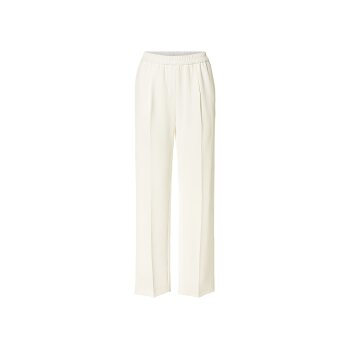 esmara® Damen Stoffhose, weites Bein (naturweiß, 46) - B-Ware neuwertig