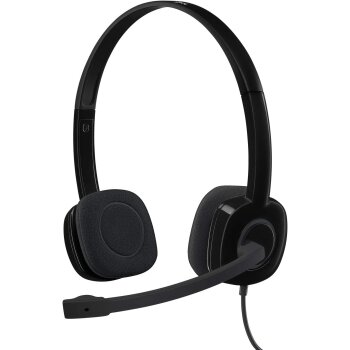 Logitech H150 Kopfhörer mit Mikrofon, schwarz -...