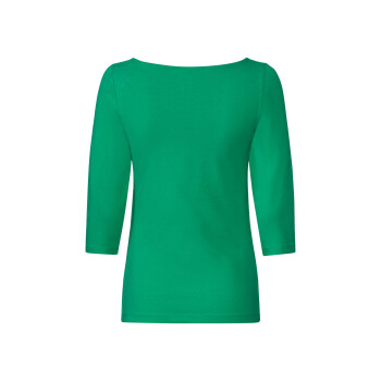 esmara® Damen Langarmshirt mit hohem Baumwollanteil (grün, M(40/42)) - B-Ware sehr gut