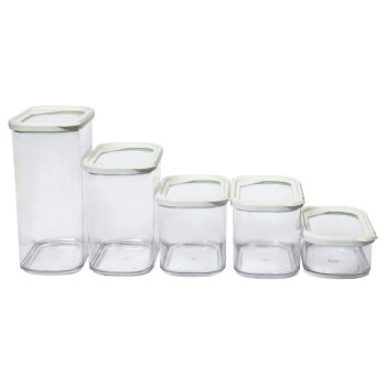 ERNESTO® Vorratsdosen, 5 / 12-teilig, stapelbar - B-Ware