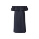 esmara® Damen Kleid mit Carmenausschnitt, reine Baumwolle (navy, S (36/38)) - B-Ware neuwertig