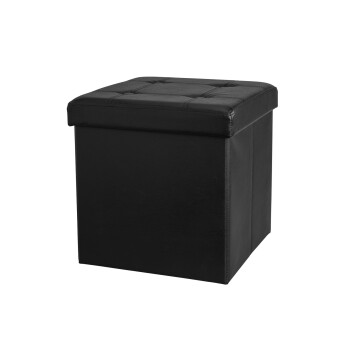 LIVARNO home Sitzblock mit Stauraum, 40 x 40 x 40 cm, schwarz - B-Ware sehr gut