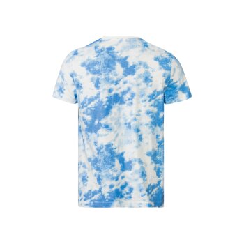 LIVERGY® Herren T-Shirt, 2 Stück, körpernah geschnitten, mit Rundhalsausschnitt (blau, S(44/46)) - B-Ware sehr gut