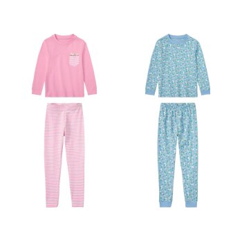 lupilu® Kleinkinder Pyjama, lang, mit Bio-Baumwolle -...
