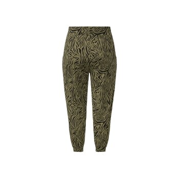 esmara® Damen Sommerhose in modischer 7/8-Länge (grün/gemustert, XL(48/50)) - B-Ware neuwertig