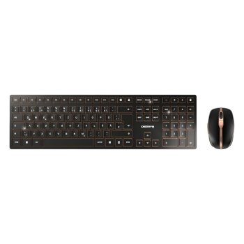 Cherry Tastatur und Maus Set DW 9100 Slim, kabellos,...