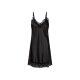 esmara® Damen-Nachthemd aus Satin, Gr. 44, schwarz - B-Ware neuwertig