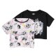 Kleinkinder/Kinder T-Shirts, 2 Stück, mit Rundhalsausschnitt (Powerpuff Girls schwarz/weiß, 134/140) - B-Ware neuwertig