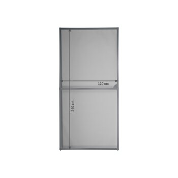 LIVARNO home Alu-Insektenschutz-Schiebetür, 120 x 240 cm (anthrazit) - B-Ware sehr gut