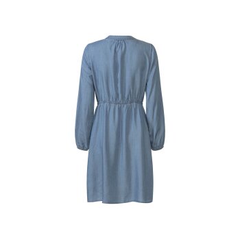 esmara® Damen Kleid mit Tunikakragen (blau, 40) - B-Ware neuwertig