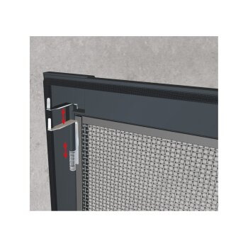 LIVARNO home Insektenschutz für Fenster, 100x120cm, anthrazit - B-Ware sehr gut