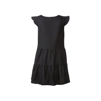 esmara® Damen Kleid mit V-Ausschnitt (schwarz, 38) - B-Ware neuwertig