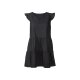 esmara® Damen Kleid mit V-Ausschnitt (schwarz, 38) - B-Ware neuwertig