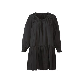 esmara® Damen Kleid modischem Volant (schwarz, M (40/42)) - B-Ware neuwertig