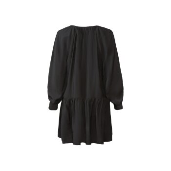 esmara® Damen Kleid modischem Volant (schwarz, M (40/42)) - B-Ware neuwertig