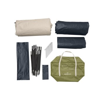 Rocktrail Verdunkeltes Familien-Campingzelt, mit 2 Kabinen, für 5 Personen - B-Ware neuwertig