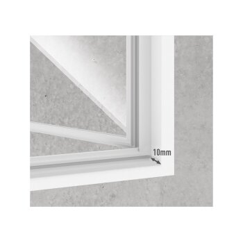 LIVARNO home Insektenschutzfenster magnetisch, 110 x 130 cm, weiß - B-Ware sehr gut