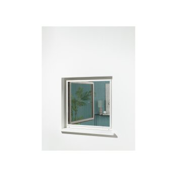 LIVARNO home Aluminium-Teleskop-Insektenschutz für das Fenster, 120 x 140 cm, weiß - B-Ware sehr gut