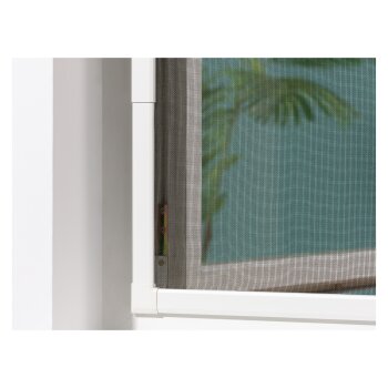 LIVARNO home Aluminium-Teleskop-Insektenschutz für das Fenster, 120 x 140 cm, weiß - B-Ware sehr gut