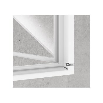 LIVARNO home Aluminium-Insektenschutz für Fenster, 130 x 150 cm, weiß - B-Ware neuwertig