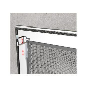 LIVARNO home Aluminium-Insektenschutz für Fenster, 130 x 150 cm, weiß - B-Ware neuwertig