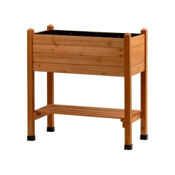 DOBAR Hochbeet, aus Holz, L 75 x B 37 x H 79 cm - B-Ware...
