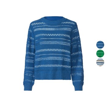 esmara® Damen Pullover mit Lochstrick - B-Ware