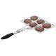 GRILLMEISTER Grillkorb/ Grillguthalter, Edelstahl (Hamburgerhalter) - B-Ware neuwertig