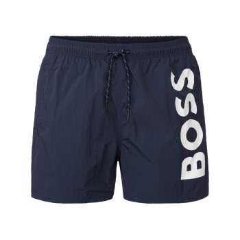 BOSS Herren Badeshorts mit Logo-Print (Blau, L) - B-Ware...