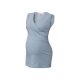 bellybutton Damen Umstands-T-Shirt/Top, mit hohem Baumwollanteil (hellblau, 40) - B-Ware neuwertig