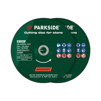 PARKSIDE® Trenn-/Schruppscheiben-Set / Diamant-Trennscheibe, Ø 230 mm (Trenn- und Schruppscheiben) - B-Ware neuwertig