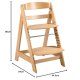 roba Treppenhochstuhl Sit Up Click, Holz, naturfarben - B-Ware sehr gut