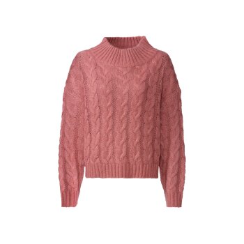 esmara® Damen Pullover, Grobstrick, im Oversize-Look (hellrosa, XS (32/34)) - B-Ware neuwertig