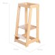 roba Lernturm, aus Bambus-Holz, bis 80 kg belastbar - B-Ware neuwertig