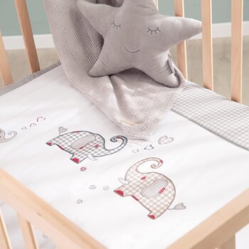 roba Laufgitter 75 x 100 + Einlage Jumbotwins - Holz natur - B-Ware neuwertig