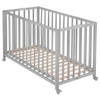 roba Klappbett Fold Up, 60 x 120 cm, Holz taupe, 2-fach...