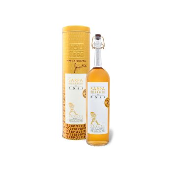 Jacopo Poli Grappa Sarpa Oro di Poli mit Geschenkbox 40% Vol