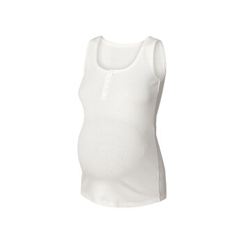 esmara® Damen Umstands-Ripptops, 2 Stück, mit Baumwolle (schwarz/weiß, S(36/38)) - B-Ware neuwertig