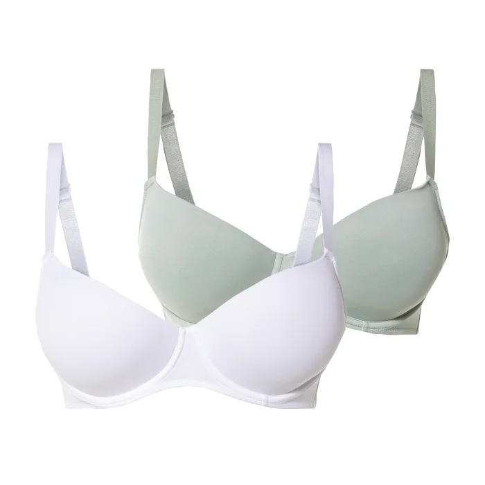 esmara® Damen Bügel-BHs, 2 Stück, gepaddet...