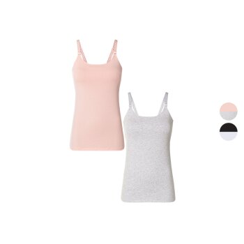 esmara® Damen Still-Tops, 2 Stück, mit hohem...
