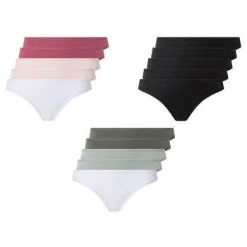 esmara® Damen Strings, 5 Stück, hoher...