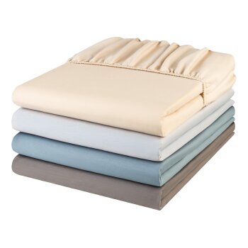 LIVARNO home Satin-Spannbettlaken, 140-160 x 200 cm - B-Ware