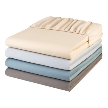 LIVARNO home Satin-Spannbettlaken, 180-200 x 200 cm - B-Ware