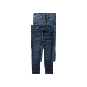 lupilu® Kleinkinder Jeans, 2 Stück, Slim Fit -...